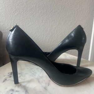 Black Heels with Gold Trim